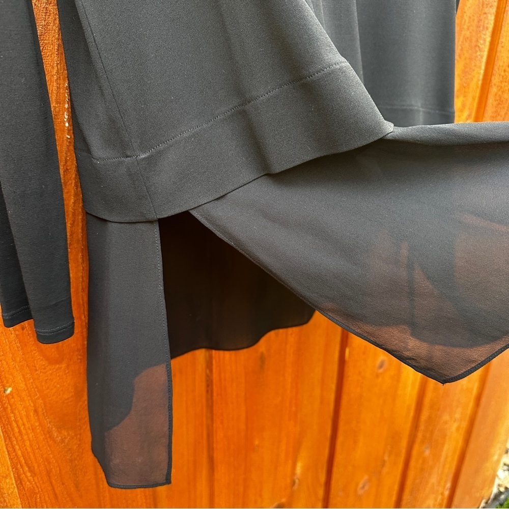 Eileen Fisher layered silk sweater - Picture 4 of 7